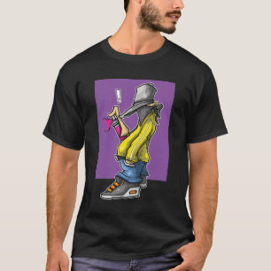 Camiseta Grafiti, pintor pintado en violeta