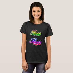 Camiseta Grafiti Texto Abrazos Gratis