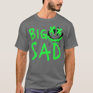 Camiseta Grafiti triste grande - Unisex gris
