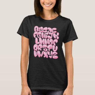 Camiseta Grafitis de graffitis de alfabeto ABC aprendiendo 
