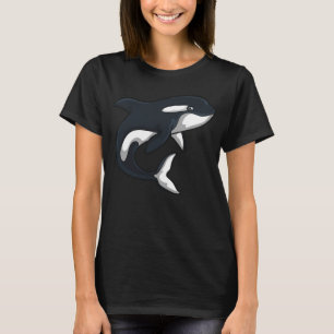 Camiseta Grafito de ballena es la orca asesina de la biolog