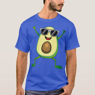 Camiseta Grafito de comida vegan Guacamole Cute Dancing Agu