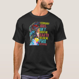 Camiseta Grafitti Febrero Chica African American Bla