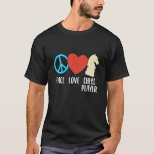Camiseta Grafo Deportivo del Jugador de ajedrez de Peace Lo