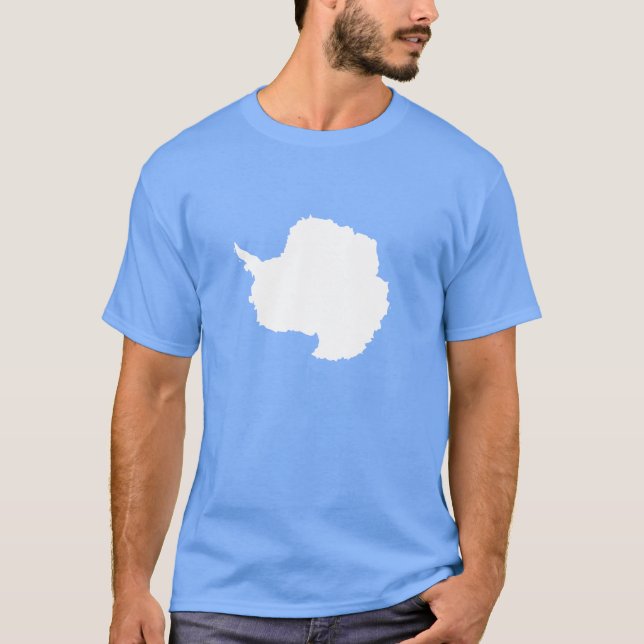 Camiseta Graham Bartram Bandera Antártica azul blanco (Anverso)