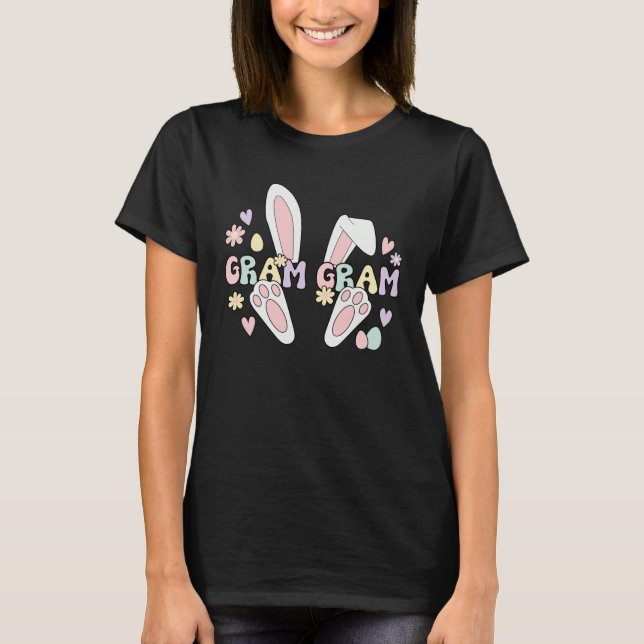Camiseta Gram Gram Grandma Easter Bunny Gram Gram Grandma E (Anverso)