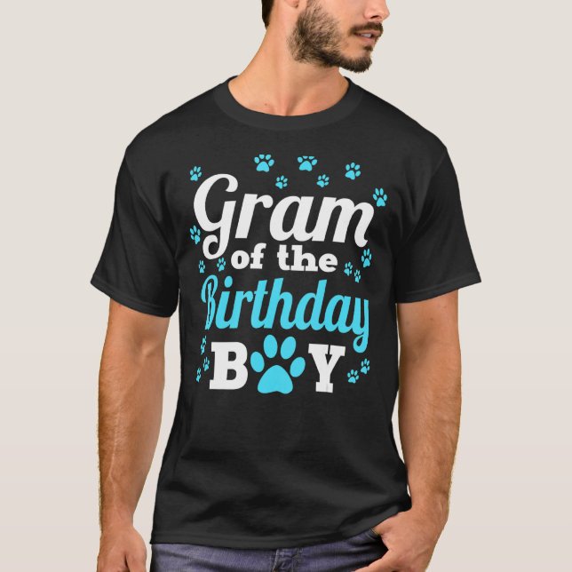 Camiseta Gram Of Birthday Boy Dog Paw Fiesta Celebr (Anverso)