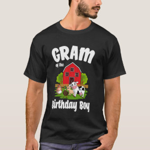 Camiseta Gram Of Birthday Boy Farm Animal Bday Fiesta