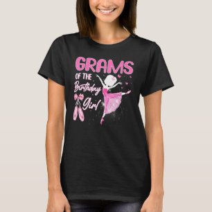 Camiseta Gramas De La Bailarina De Ballet Chica De Cumpleañ