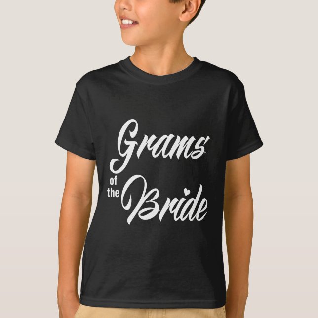Camiseta Gramas Del Partido De La Boda De Novias Que Coinci (Anverso)