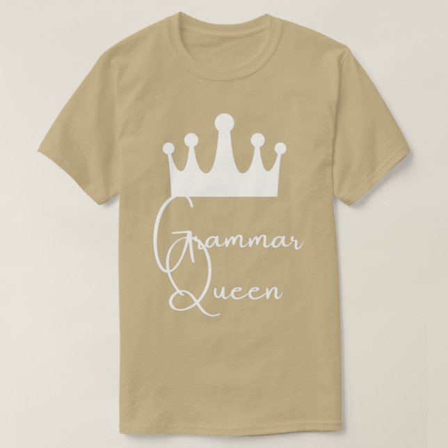 Camiseta gramática (Diseño del anverso)