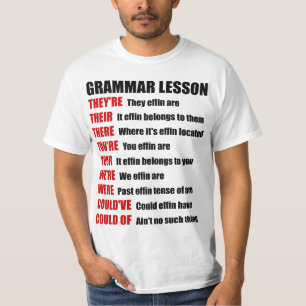 Camiseta Gramática divertida de Effin