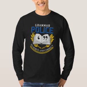 Camiseta Gramática gramatical correcta de la gramática de l