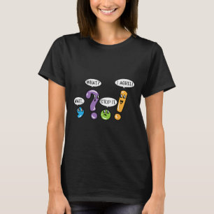 Camiseta Gramática Puntuación Espera Qué Detente Estoy de A