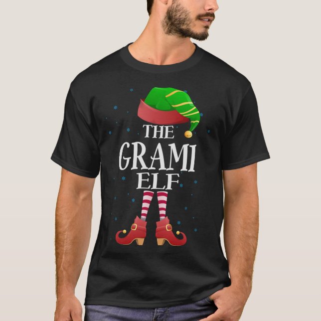 Camiseta Grami Elf Mateo Familia Funny Abuela Navidades (Anverso)