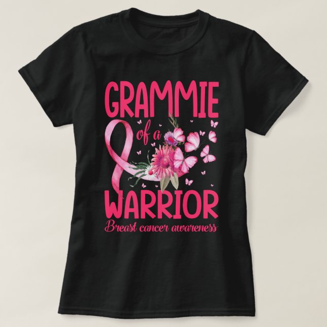 Camiseta GRAMIE de una guerra contra el cáncer de mama (Diseño del anverso)