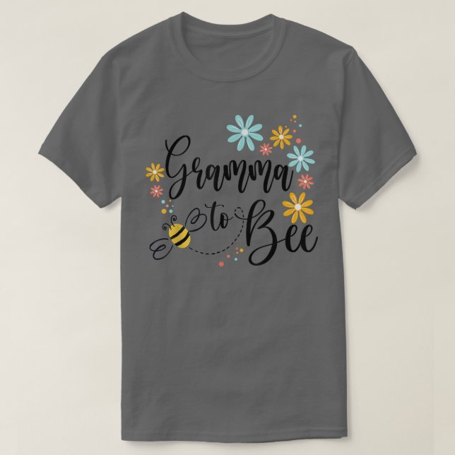 Camiseta Gramma A Abeja, Invitación De Embarazo Curva Para  (Diseño del anverso)