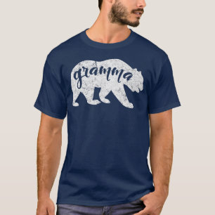 Camiseta Gramma Bear Family Grandma Grandmom Love Distresse