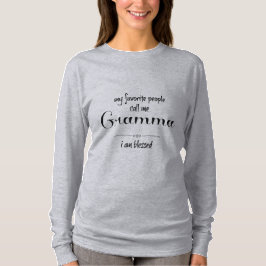 Camiseta Gramma bendecida (texto negro)