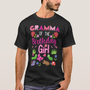 Camiseta Gramma Del Chica De Cumpleaños Bug Insect Bday Fie