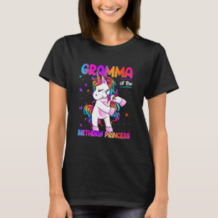 Camiseta Gramma del Chica de la Princesa de Cumpleaños Dabb
