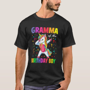 Camiseta Gramma del niño del partido de cumpleaños Dabbing 