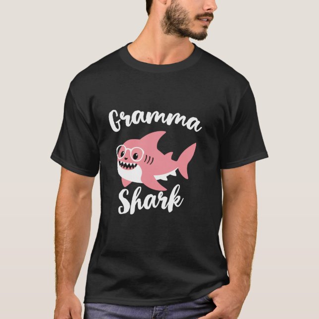 Camiseta Gramma El Día de la Madre Tiburón Abuela Gramoso (Anverso)
