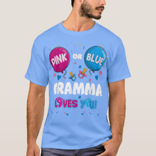 Camiseta Gramma rosa o azul en globo te ama la rebelión de 