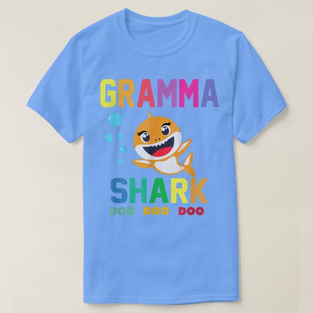 Camiseta Gramma Shark  Gramma Shark Lover Family Mothers Da (Diseño del anverso)