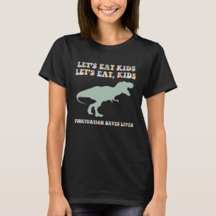 Camiseta Grammar Grammar Puntuación Tyrannosaurus Re
