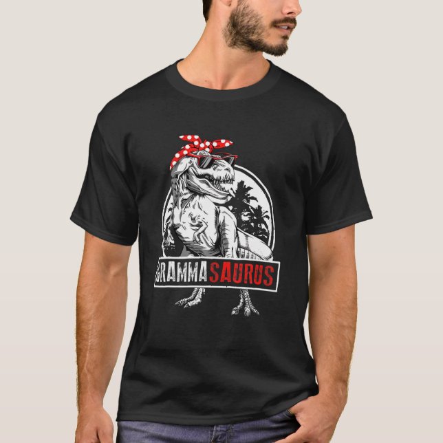 Camiseta Grammasaurus T Rex Dinosaur Gramma Saurus Mother's (Anverso)