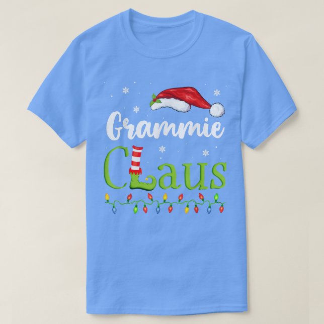 Camiseta Grammie Claus Funny Grandma Santa Pajamas Christma (Diseño del anverso)