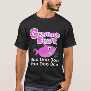 Camiseta Grammie Shark Cute Grandma Fish Nonnie Fish Slim F