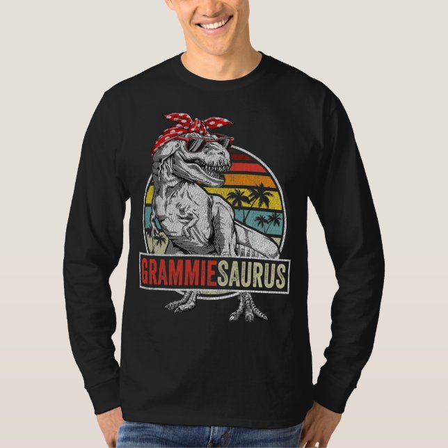 Camiseta Grammiesaurus T Rex Dinosaur Grammie Saurus Family (Anverso)
