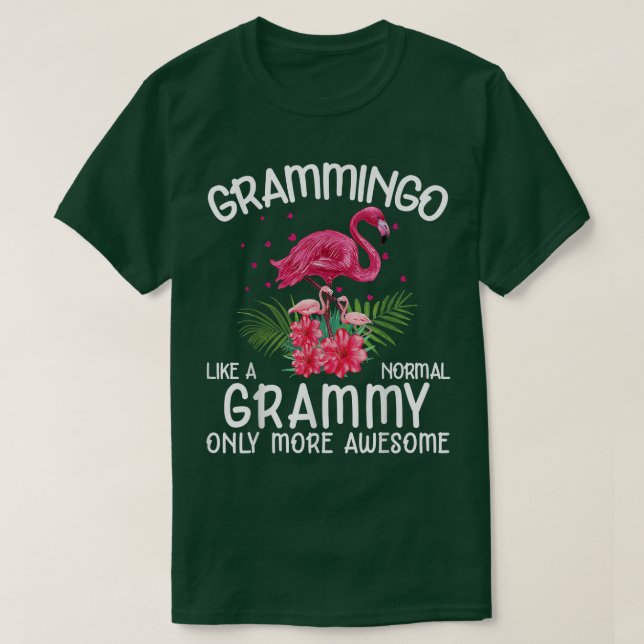 Camiseta Grammingo Como Un Gimnasio Normal Flamingo Gran (Diseño del anverso)