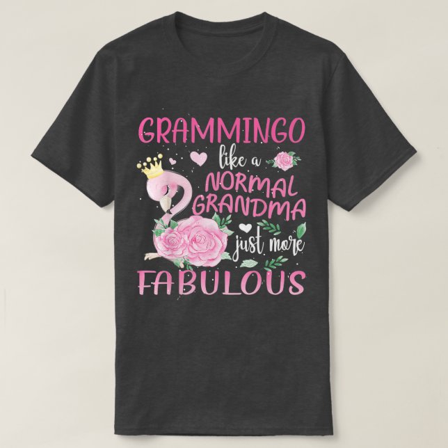 Camiseta Grammingo como una abuela normal flamengo (Diseño del anverso)