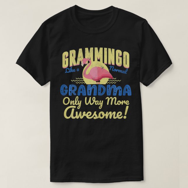 Camiseta Grammingo femenino por abuela de nietos (Diseño del anverso)