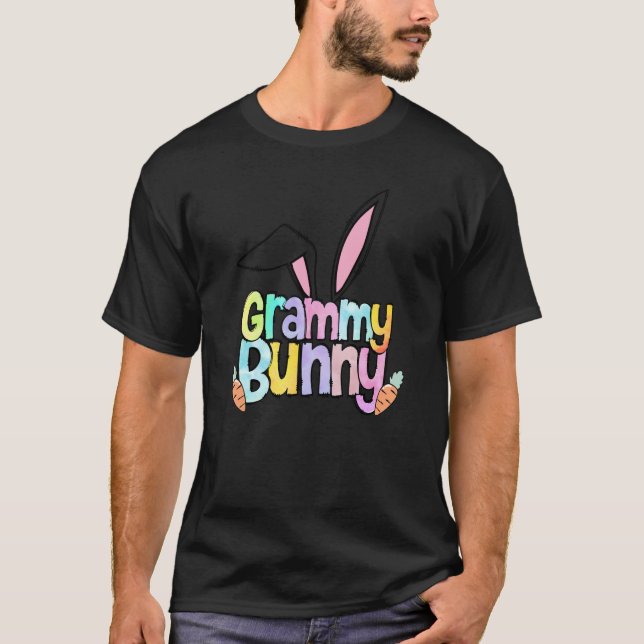 Camiseta Grammy Bunny One Hoppy Grammy Gradma Easter 2023 (Anverso)