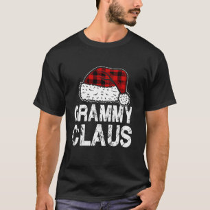 Camiseta Grammy Claus Santa Hat Red Buffalo Navidades