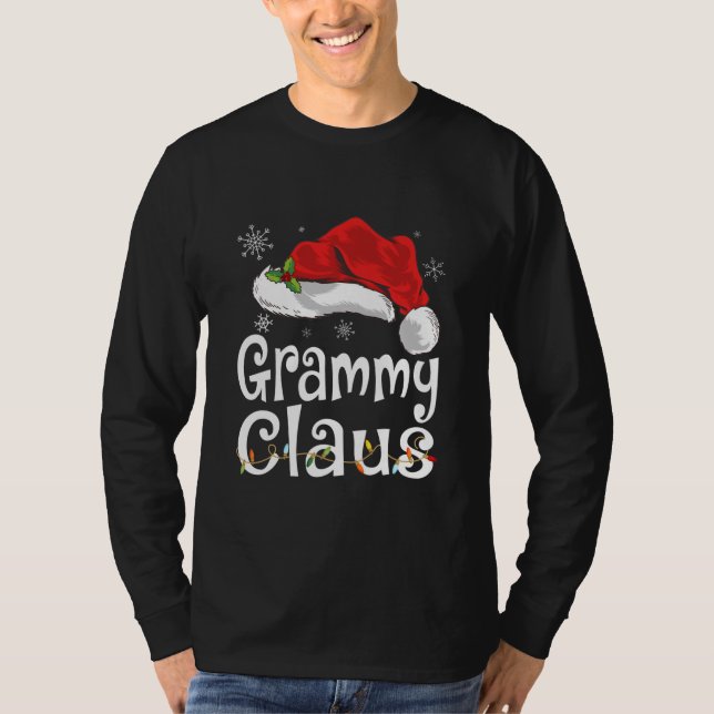 Camiseta Grammy Claus Shirt Christmas Pajama Family (Anverso)