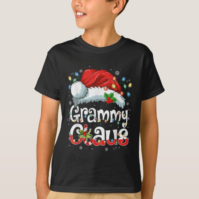 Camiseta Grammy Claus Xmas Santa Matching Family Christmas  (Anverso)