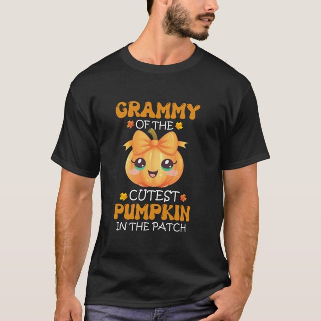 Camiseta Grammy De La Calabaza Más Cuidadosa En La Hallowee (Anverso)