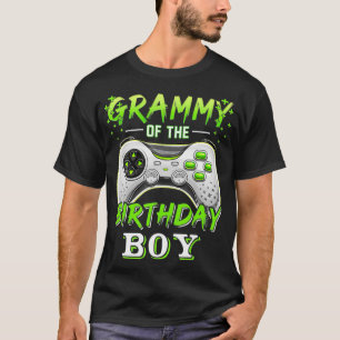 Camiseta Grammy Of Birthday Match Video Gamer Bi