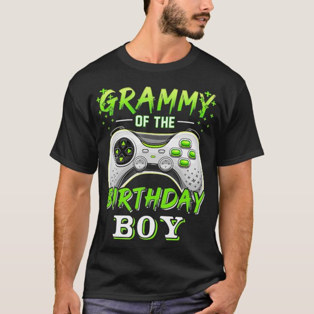Camiseta Grammy Of Birthday Match Video Gamer Bi (Anverso)