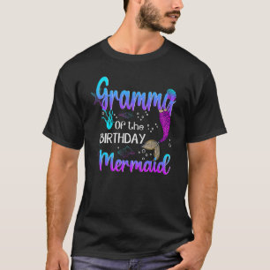 Camiseta Grammy Of Birthday Mermaid Birthday Madthers Da