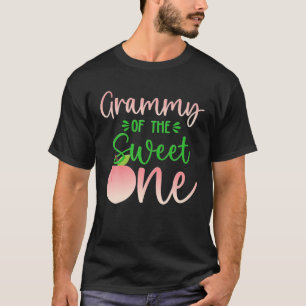 Camiseta Grammy Of Birthday One Peach 1St Summer Fruit