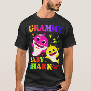 Camiseta Grammy Of The Baby Shark Birthday Grammy Shark