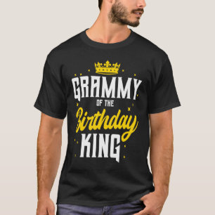 Camiseta Grammy of the Birthday King Fiesta Crown Bday Cele