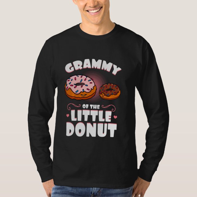 Camiseta Grammy Of The Little Donut Gender Reveal Baby Show (Anverso)