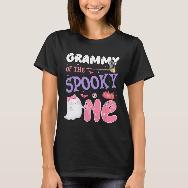 Camiseta Grammy Of The Spooky One Birthday Halloween Pi (Anverso)